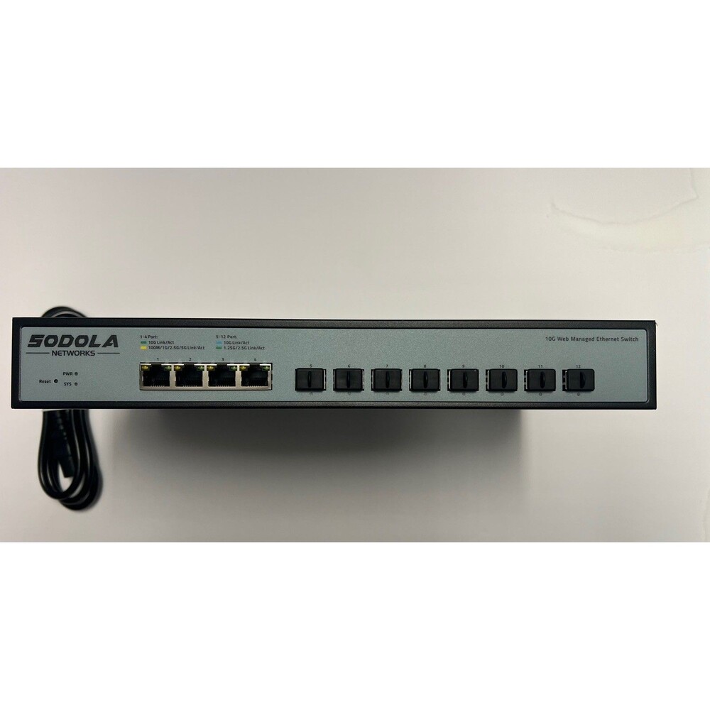 Sodola 12-Port 10Gb Managed Network Switch